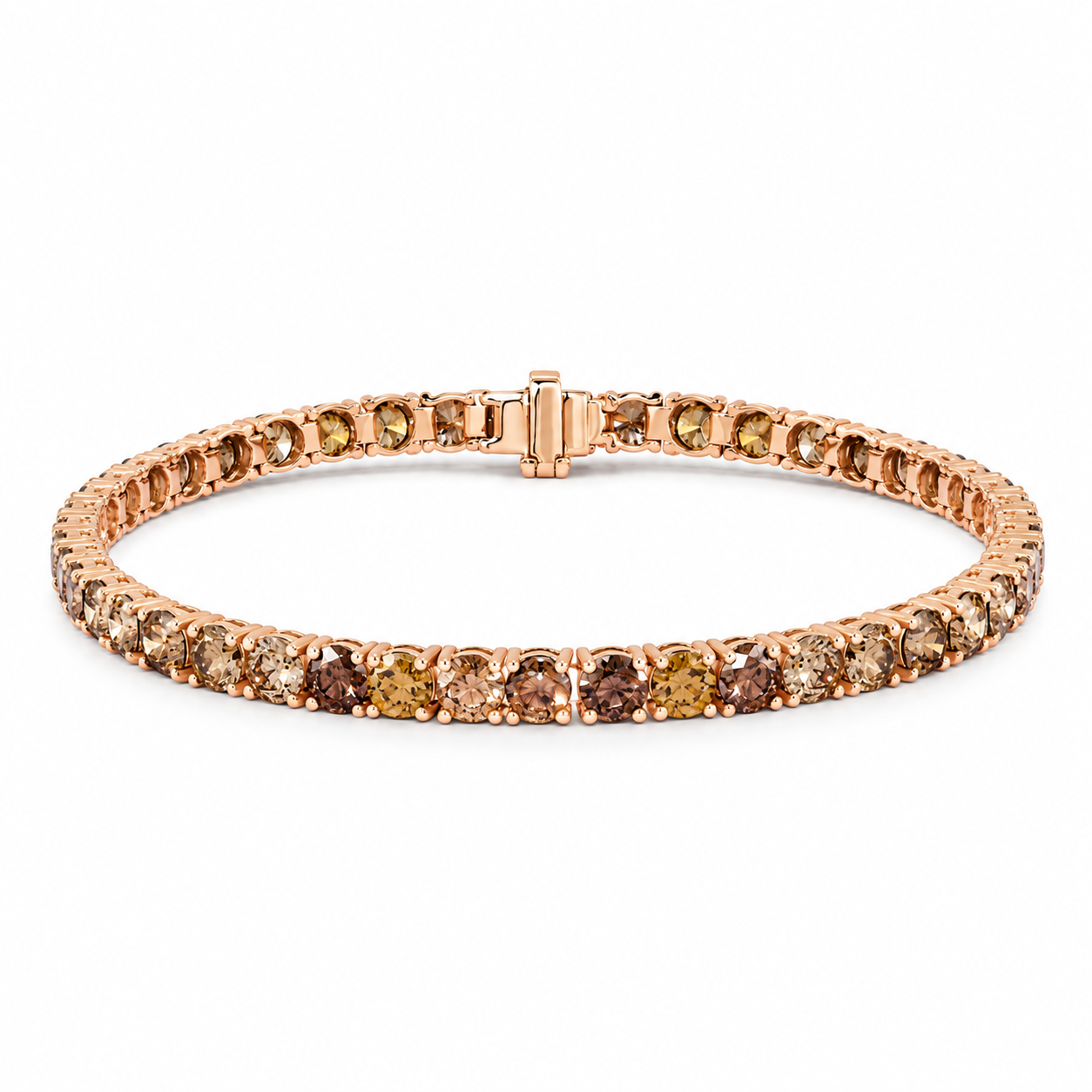Pulseira Riviera Diamantes Brown