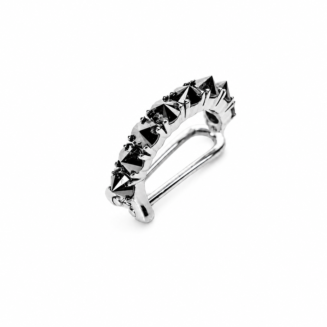 Piercing Diamantes Negros Invertidos 10 pontos