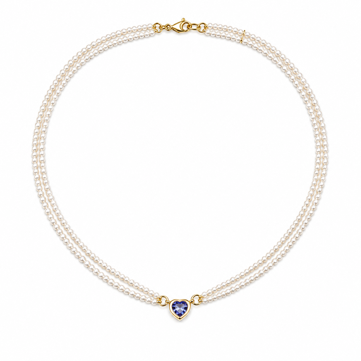 Choker Pérolas e Tanzanita