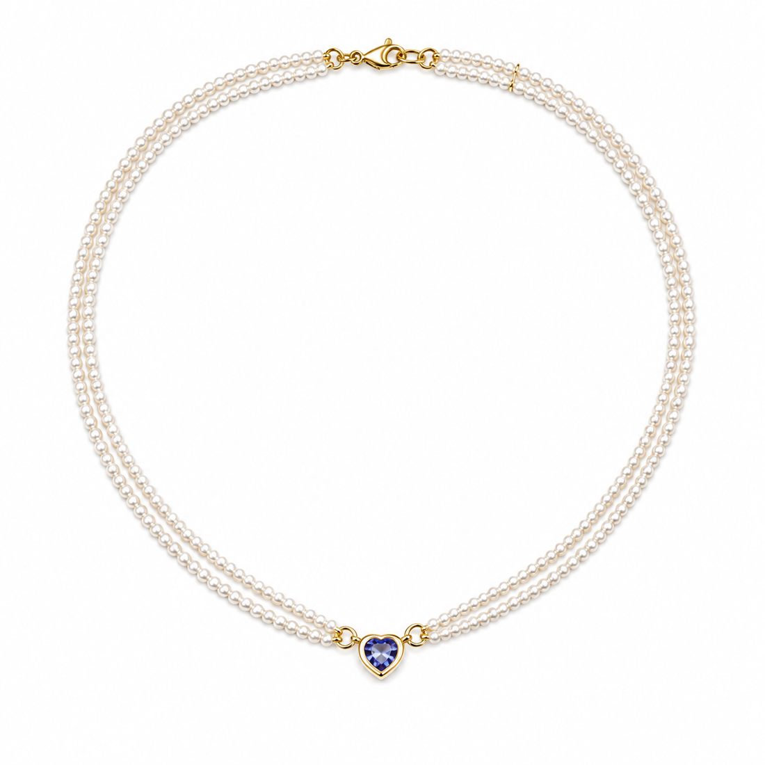 Choker Pérolas e Tanzanita