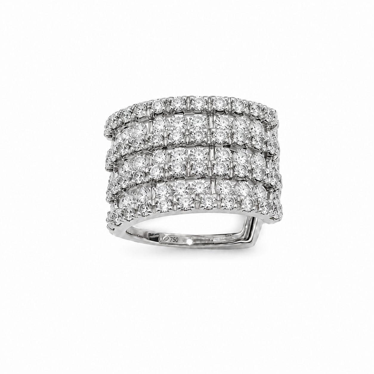 Piercing Tubular com Diamantes Brancos