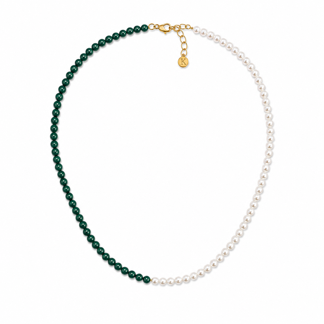 Choker Pérola e Malaquita