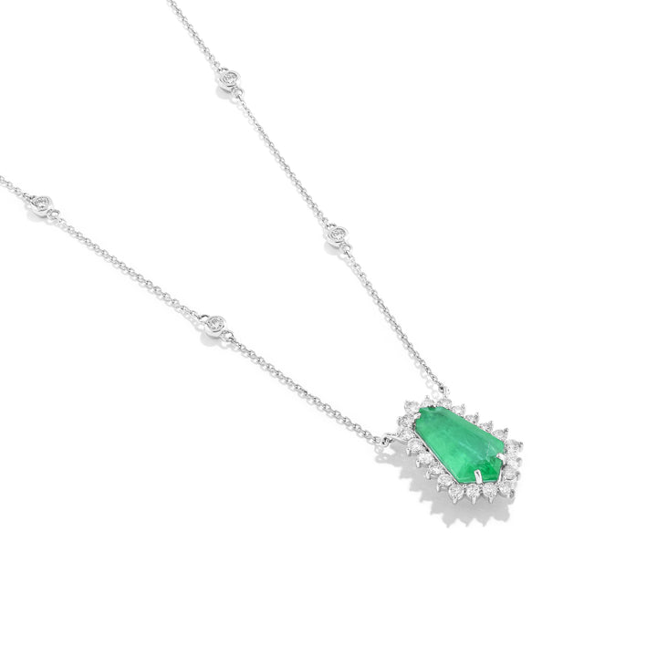 Colar Esmeralda Kite com Diamantes