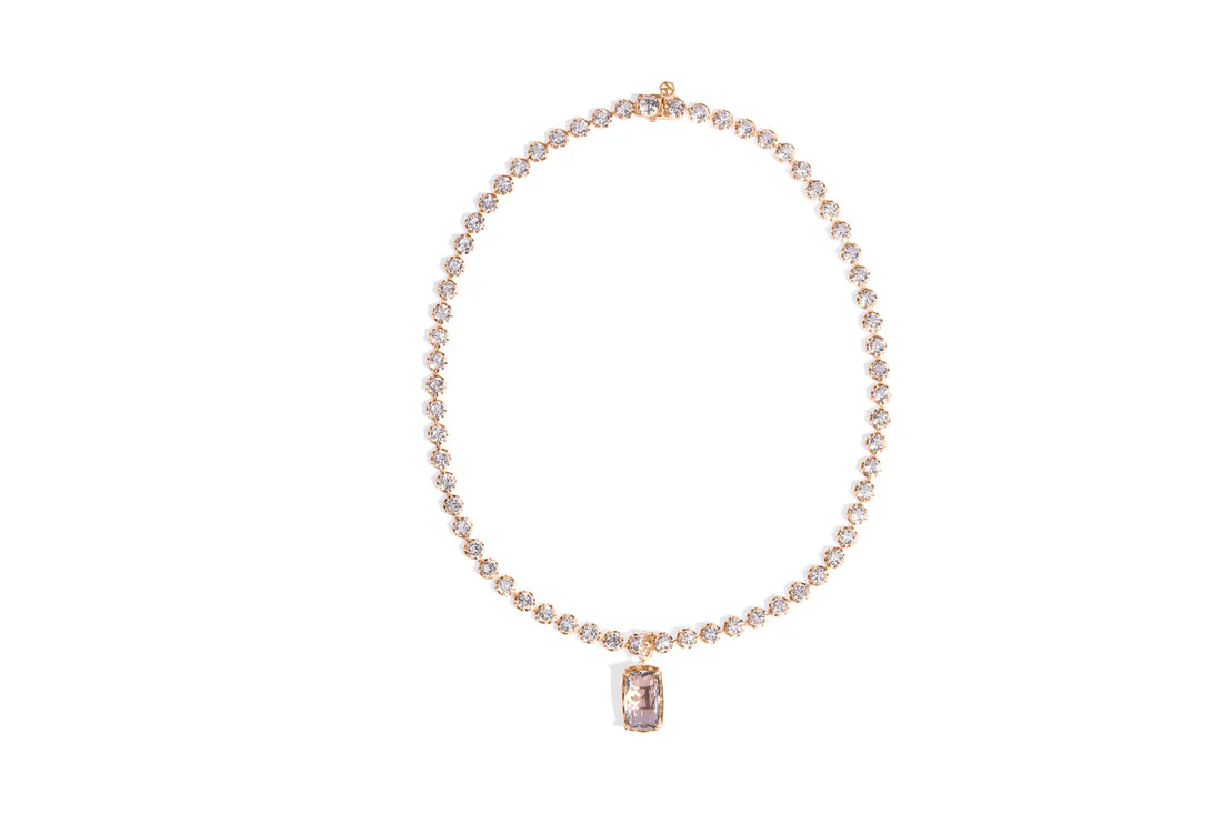 Colar Riviera Colmeia Quartzo Murion 23,44 Ct