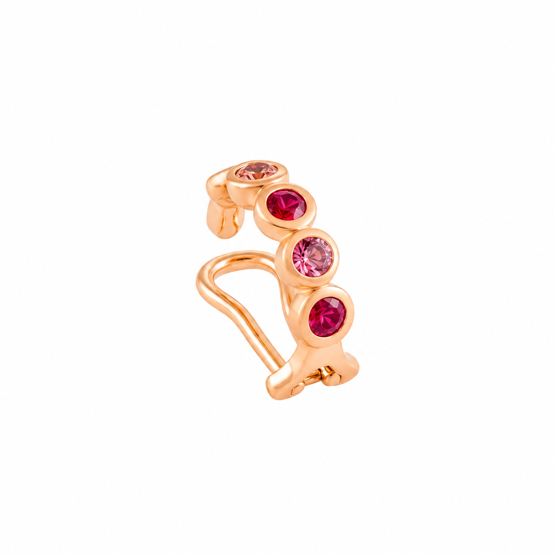 Piercing Rubi e Turmalina Rosa