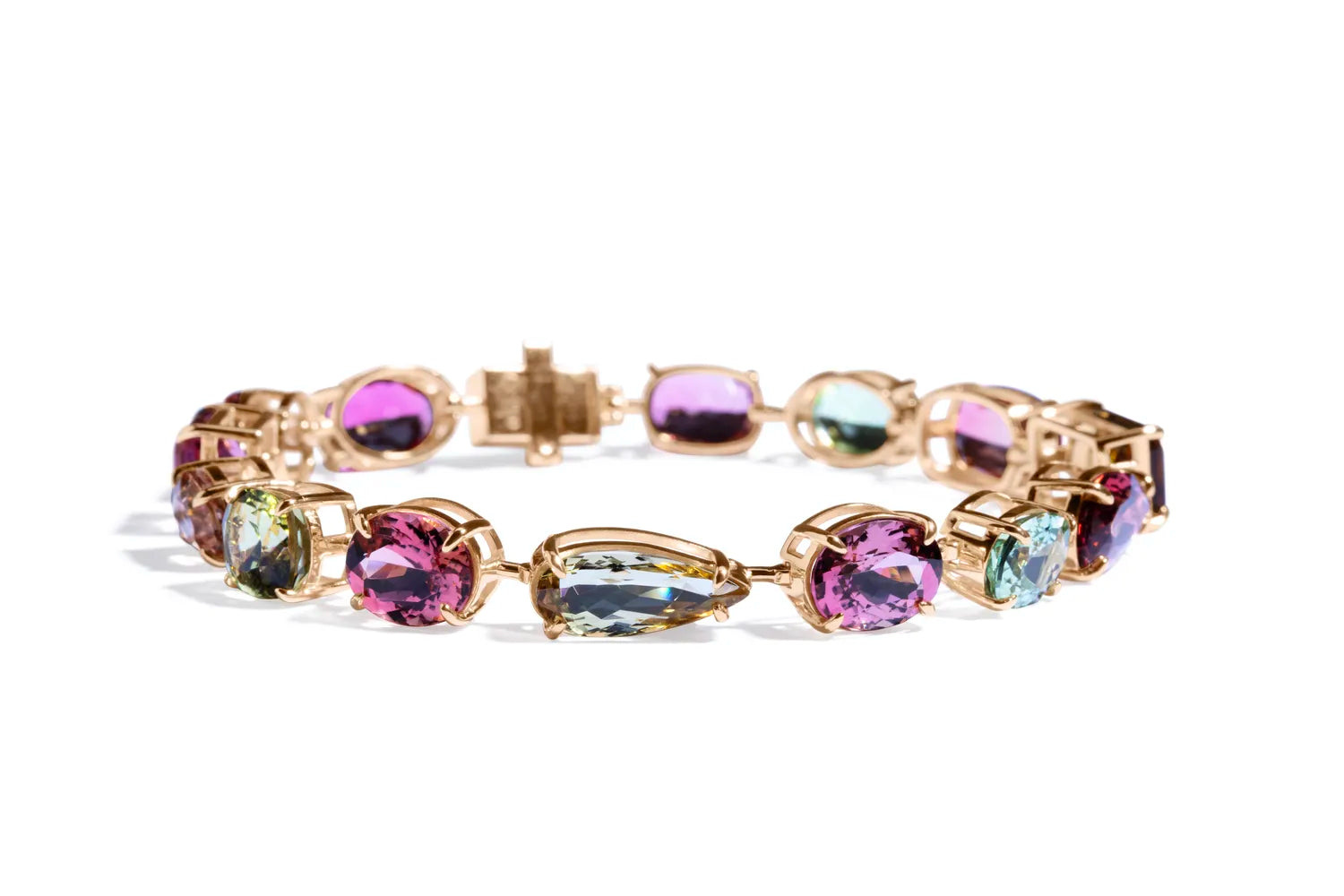 Pulseira Turmalinas Coloridas 36ct