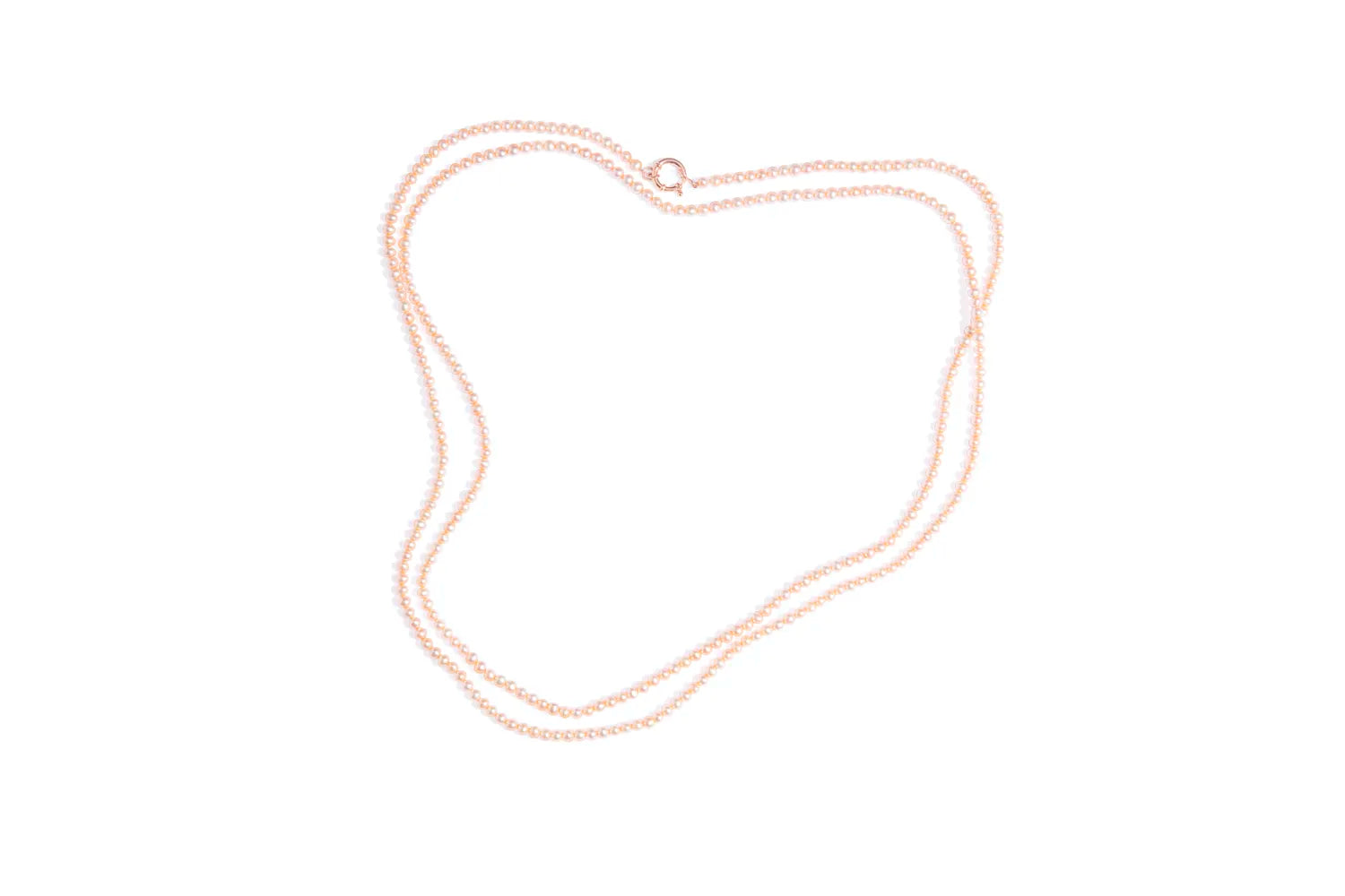 Colar Perolas Rose 3 Voltas Fecho Boia
