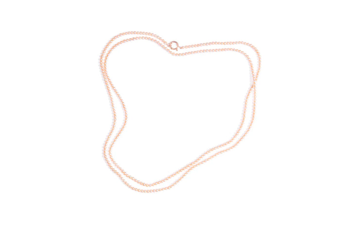 Colar Perolas Rose 3 Voltas Fecho Boia