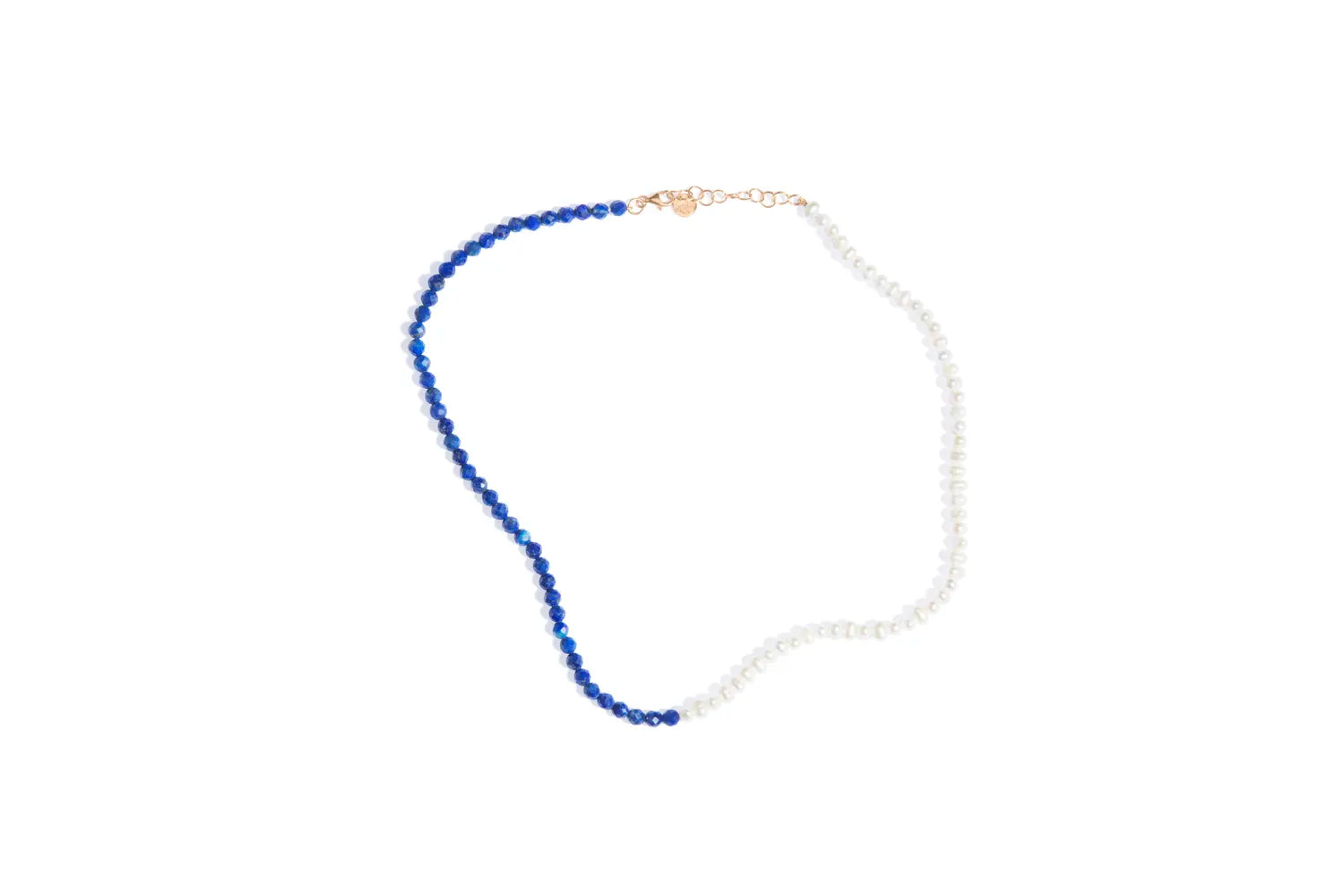 Choker Perola e Lapis Lazuli