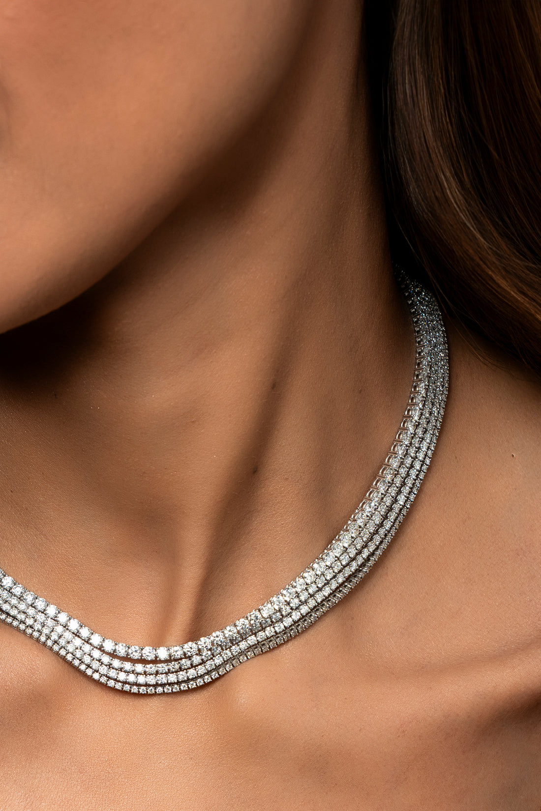 Colar Riviera Diamantes Brancos