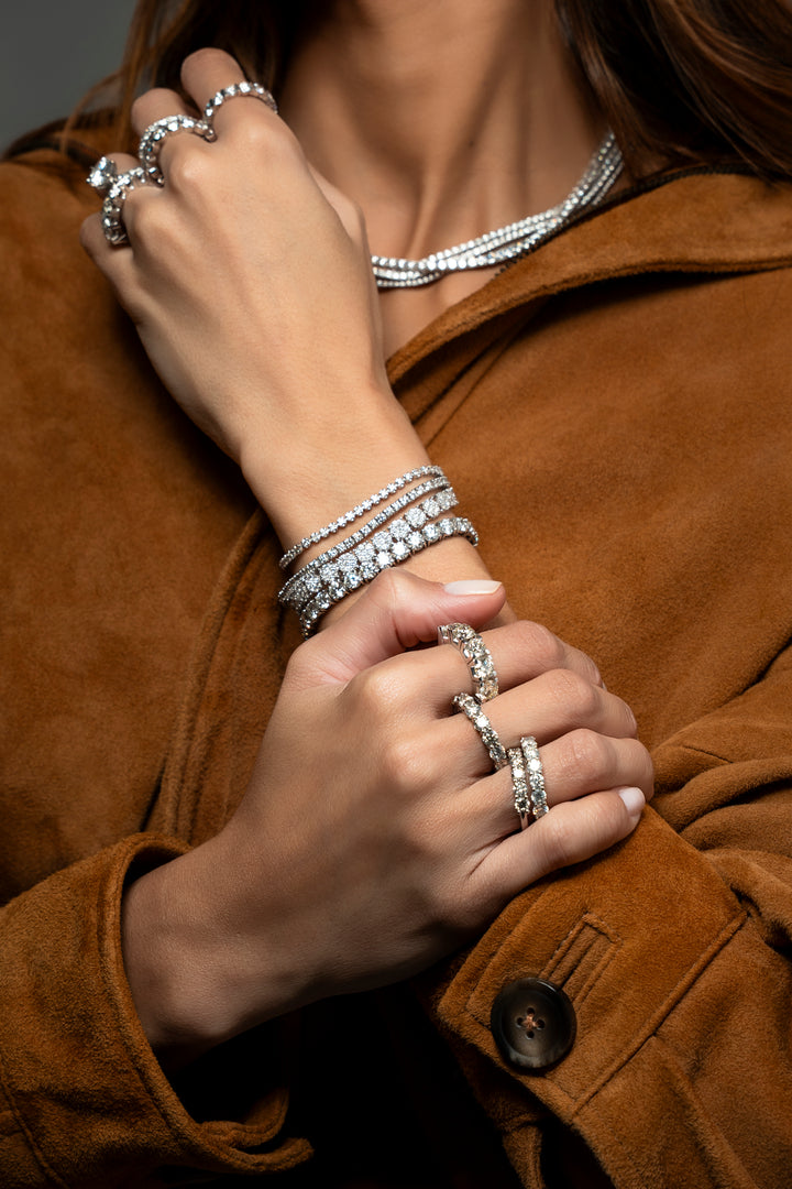 Colar Riviera Diamantes Brancos