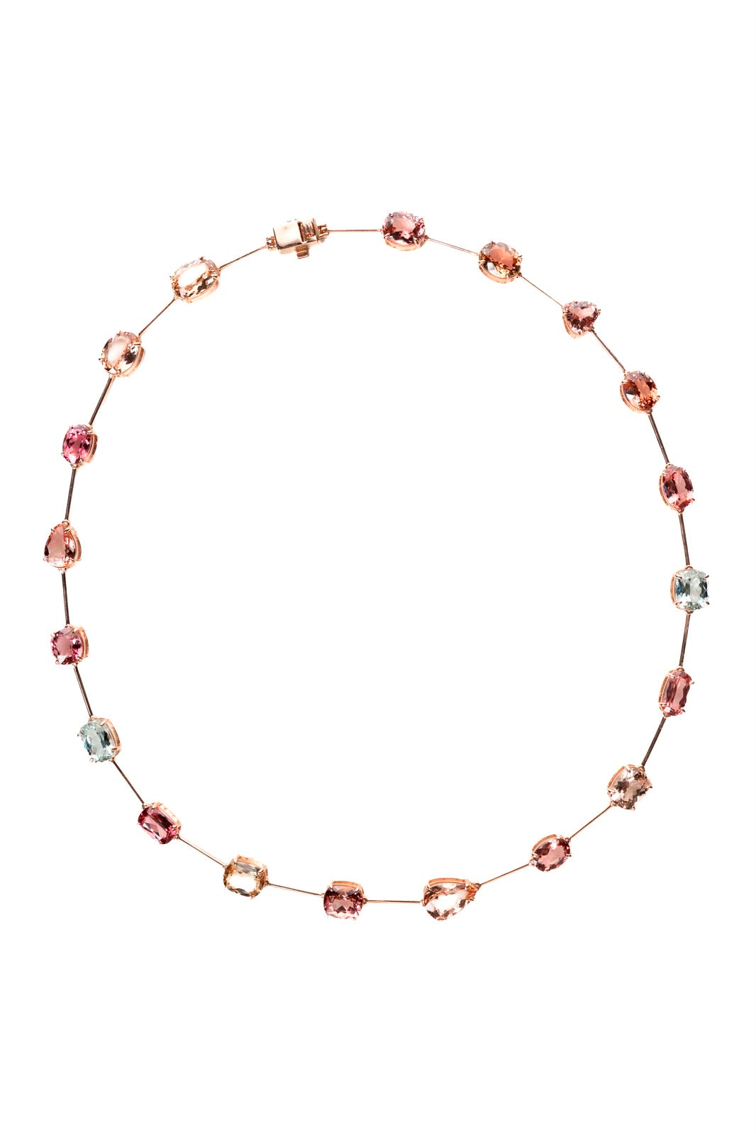 Colar Turmalinas Coloridas Faca 43ct