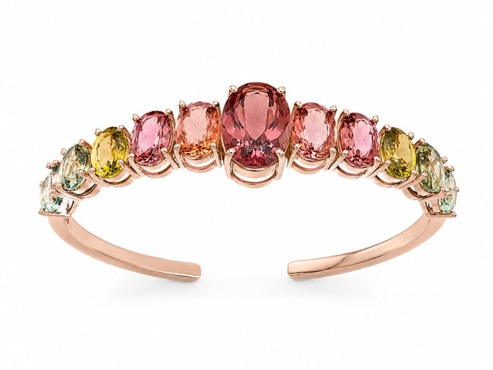 Bracelete Com Turmalinas